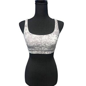 Lululemon Energy Bra Silver Grey Geometric Print, ACTIVEWEAR, GYM STRETCH, 2